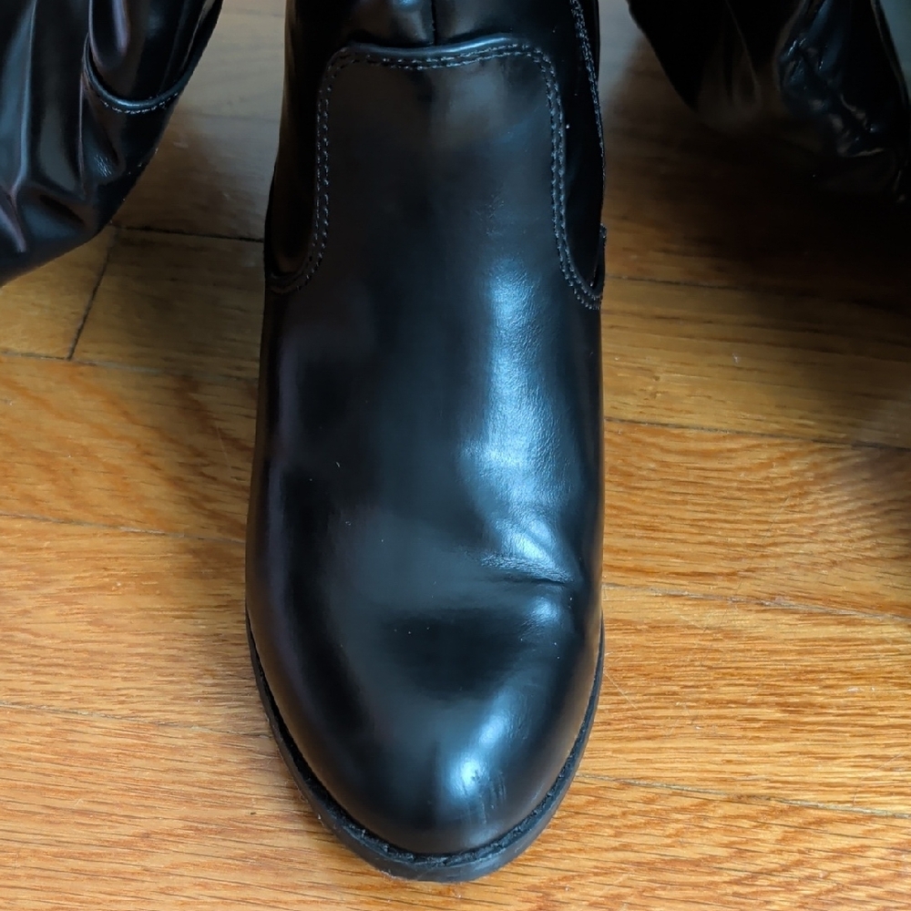 Black Over-the-Knee Women's Boots - Picture 4 of 5